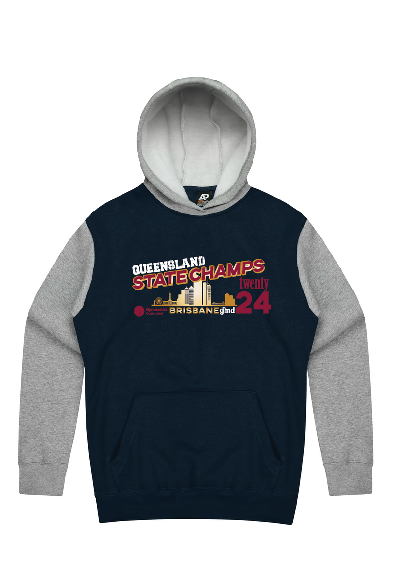 2024 QLD State Championships- Navy Marl Hoodie