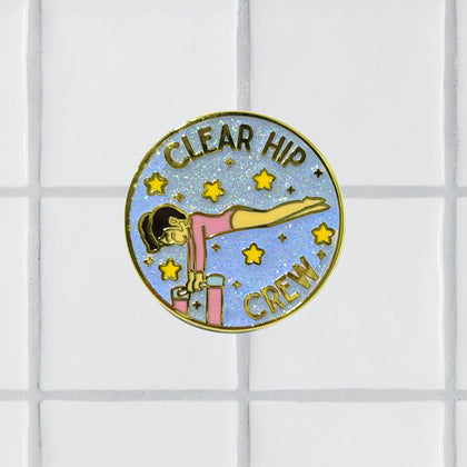 Clear Hip Crew Pin