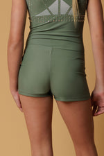 Khaki Lycra Shorts