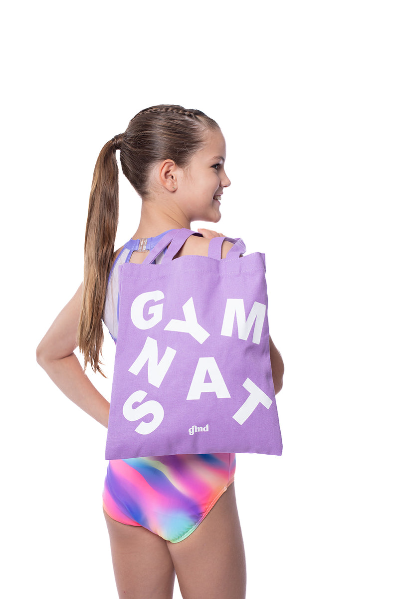 Purple Gymnastics Tote Bag
