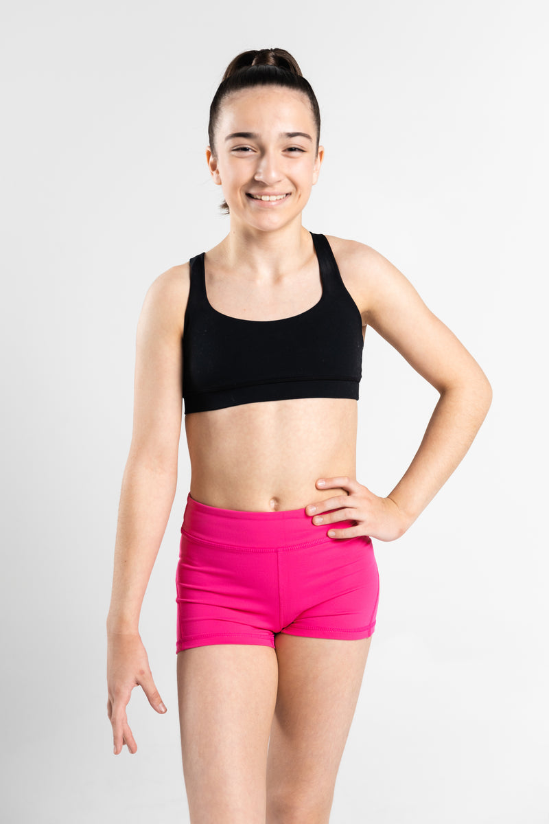 Luxe Hot Pink Shorts- SALE – GMD Activewear Australia