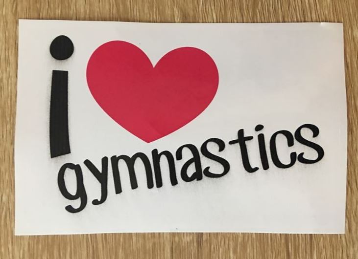 Sticker -  I heart Gymnastics - Original