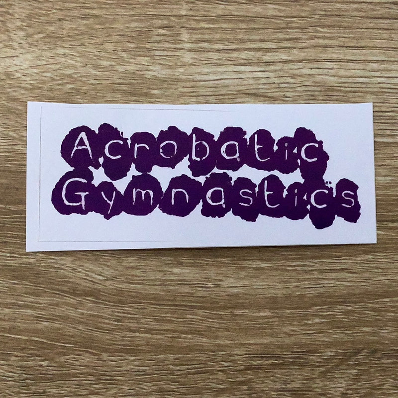 Acrobatic bubble sticker