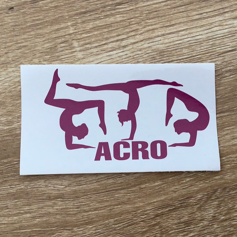 Acro sticker