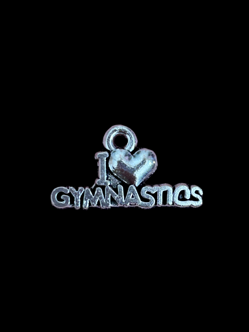 I Love Gymnastics Charm