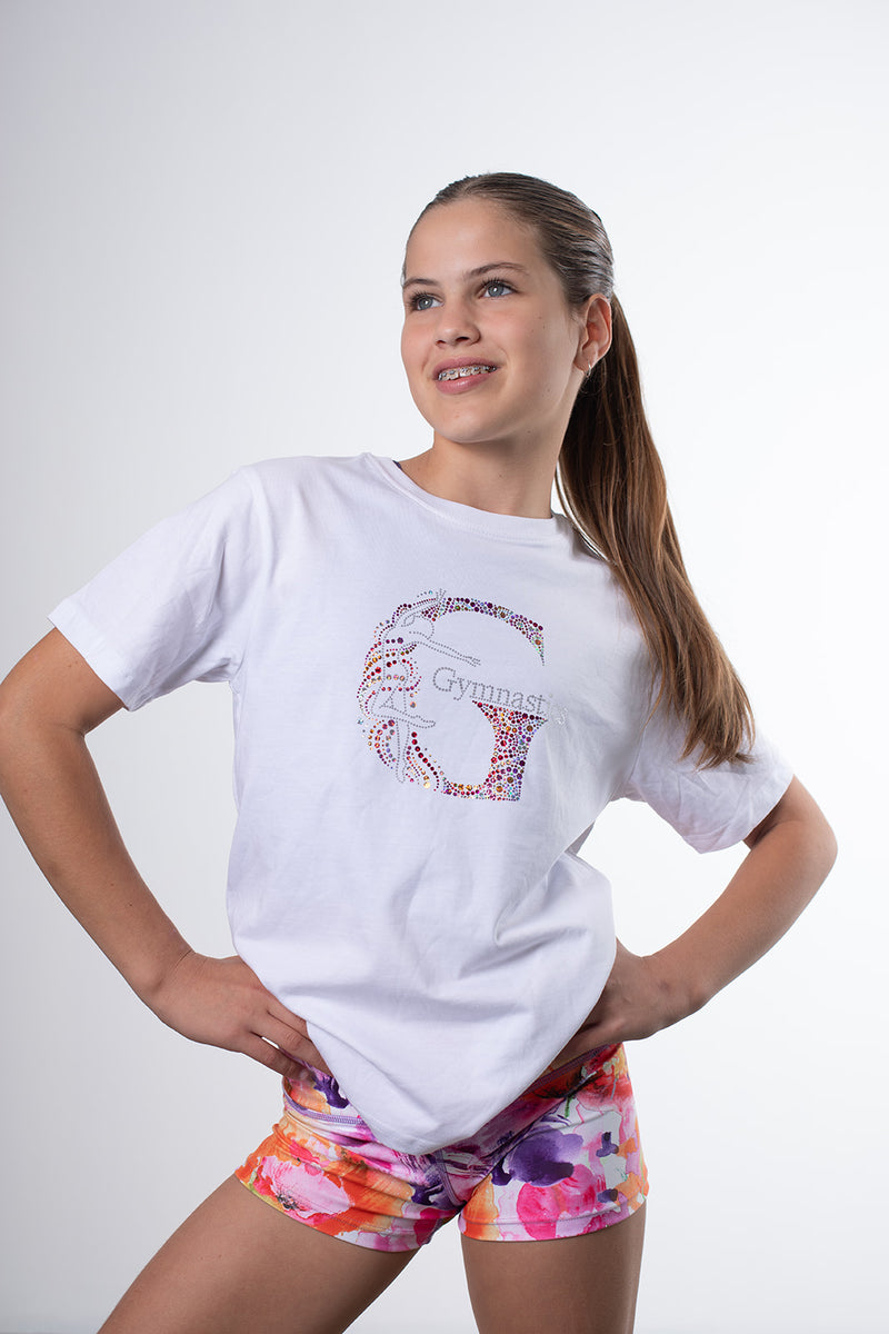 Blossom Gymnast Sequin Tee Shirt