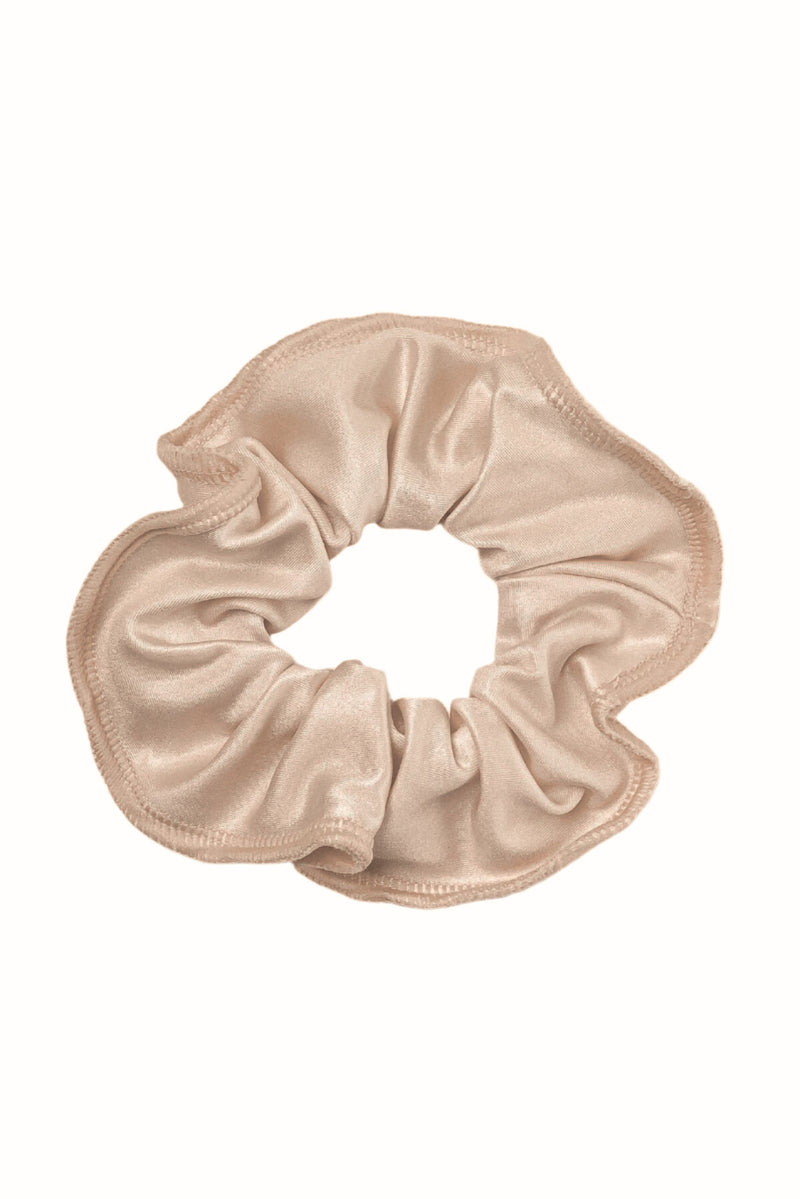 Bronze Metallic Lycra Scrunchie