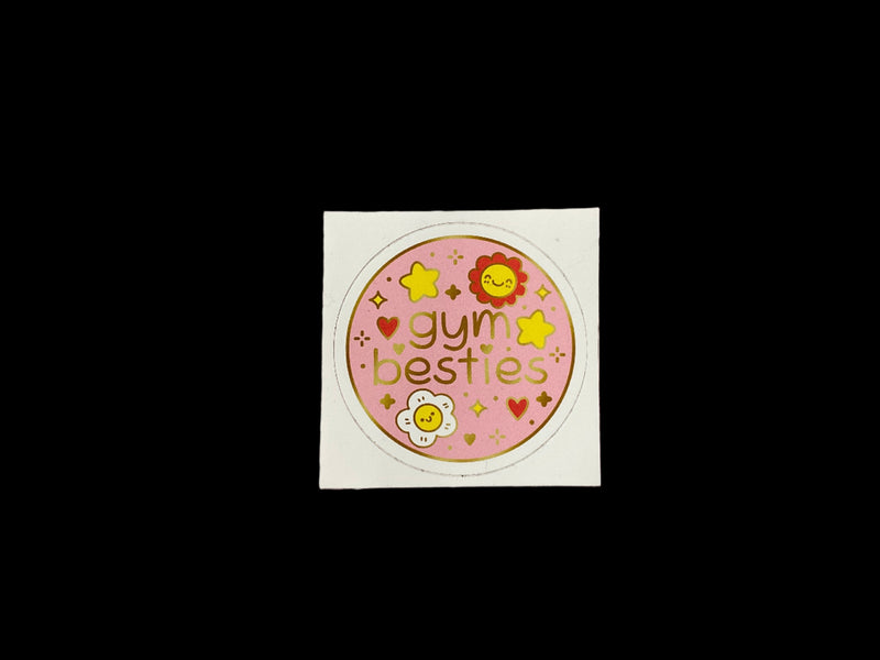 Holographic Gym Besties Sticker