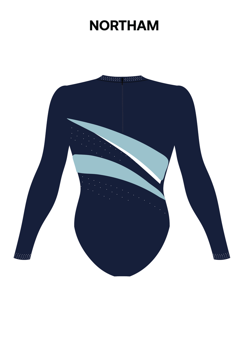 PCYC WA- Womens Long Sleeve Comp Leotard - Centre Colour