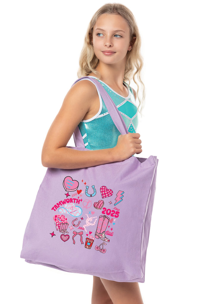 Tamworth CCC25- Lilac Tote Bag - Logo #1