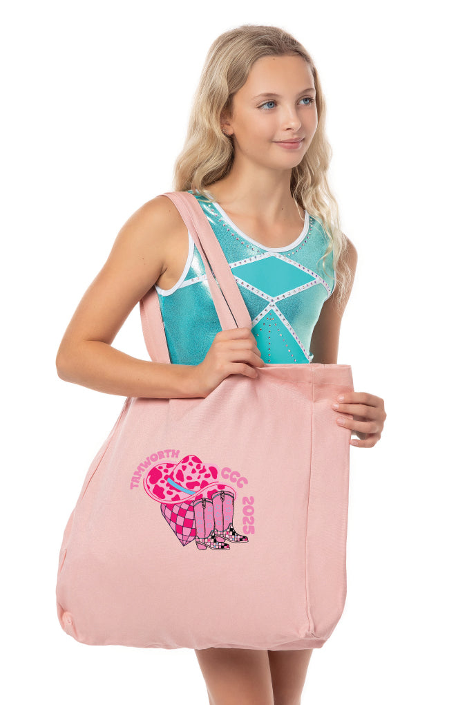 Tamworth CCC25- Pastel Pink Tote Bag - Logo #2
