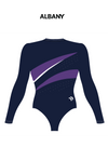 PCYC WA- Womens Long Sleeve Comp Leotard - Centre Colour