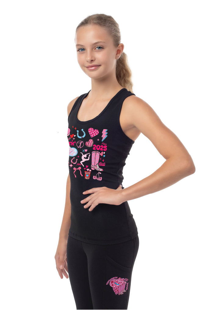 Tamworth CCC25- Luxe Singlet- Black