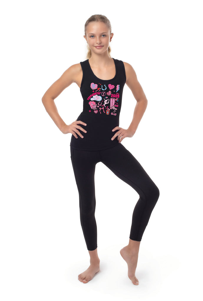 Tamworth CCC25- Luxe Singlet- Black
