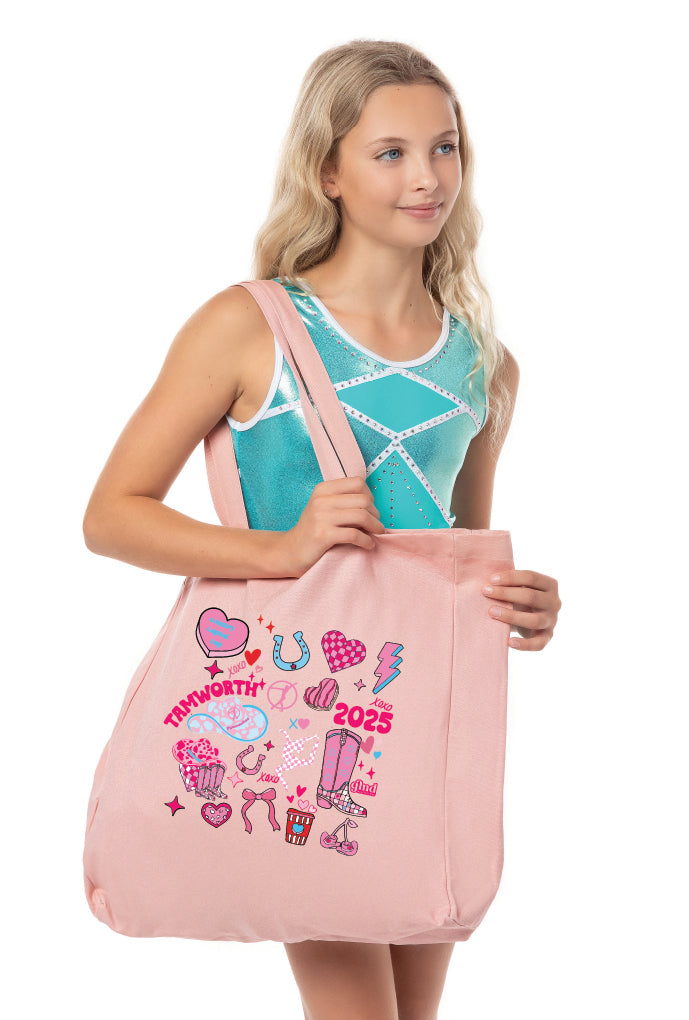 Tamworth CCC25- Pastel Pink Tote Bag - Logo #1