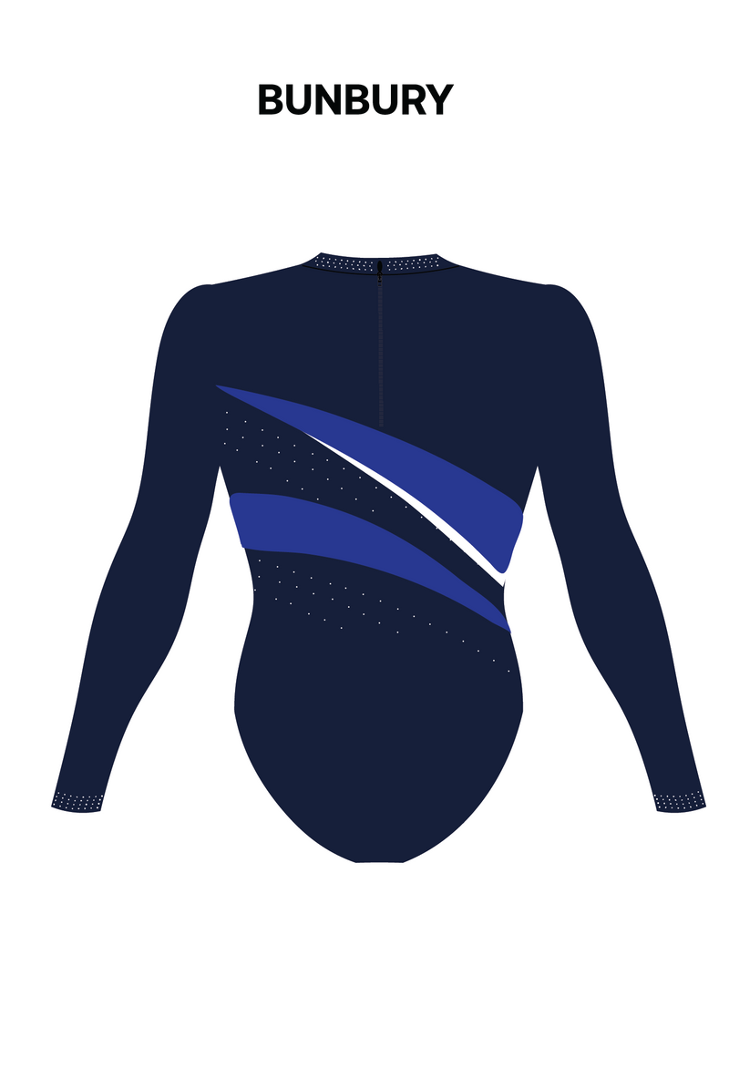 PCYC WA- Womens Long Sleeve Comp Leotard - Centre Colour