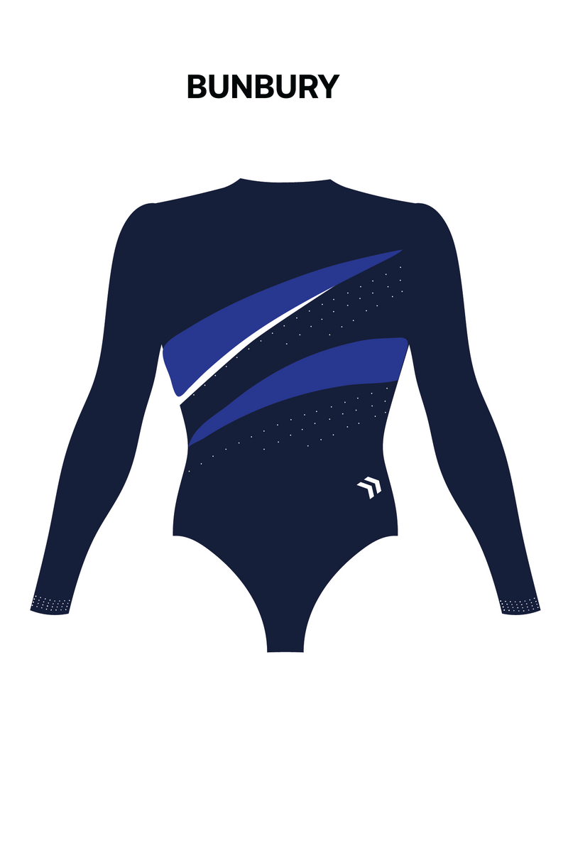 PCYC WA- Womens Long Sleeve Comp Leotard - Centre Colour