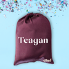 Burgundy Shine Lycra Guard Bag (name optional)