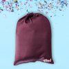 Burgundy Shine Lycra Guard Bag (name optional)