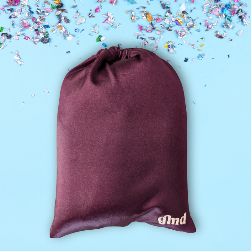 Burgundy Shine Lycra Guard Bag (name optional)