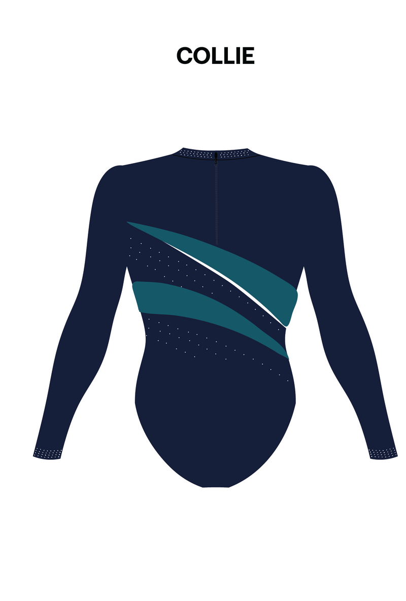 PCYC WA- Womens Long Sleeve Comp Leotard - Centre Colour