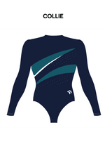 PCYC WA- Womens Long Sleeve Comp Leotard - Centre Colour