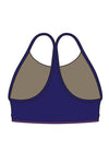 Central West Gym- Navy T-Back Crop Top