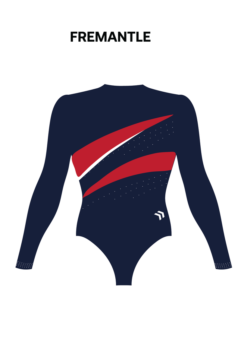 PCYC WA- Womens Long Sleeve Comp Leotard - Centre Colour