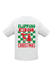 Flipping Out for Christmas T shirt - White