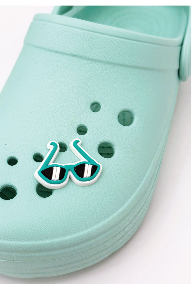 Green Sunglasses -  Croc Jibbitz