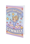 Purple Leap Birthday Card