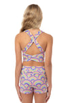Raya Luxe Crop Top- Rainbow Ripples