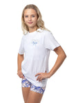 Blue Ribbon Gymnast Tee- White