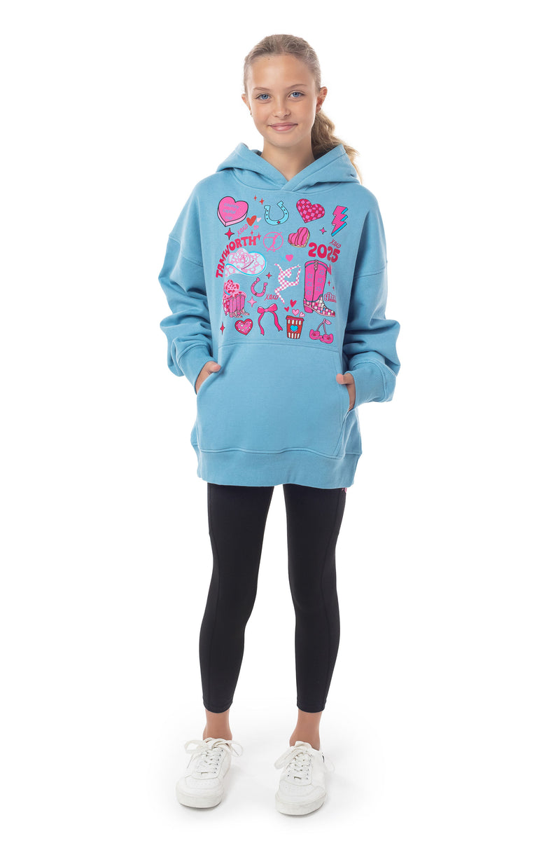 Tamworth CCC25 - Oversized Hoodie- Glacier Blue