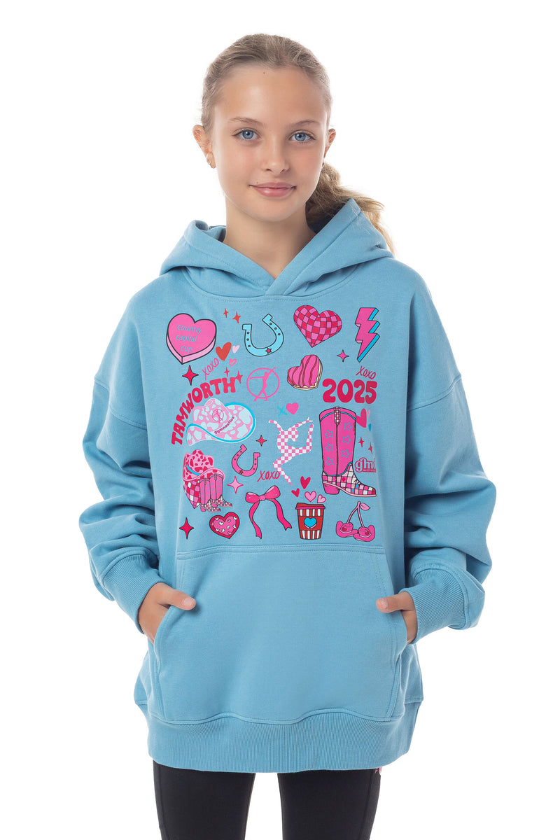 Tamworth CCC25 - Oversized Hoodie- Glacier Blue