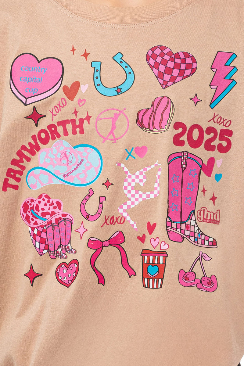 Tamworth CCC25- Event Tee- Latte