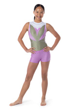 Fig Metallic Lycra Shorts