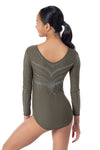 Zora long Sleeve Competition Leotard- Olive