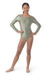 Zora long Sleeve Competition Leotard- Olivine