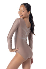 Zora Long Sleeve Competition Leotard- Bronze