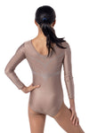 Zora Long Sleeve Competition Leotard- Bronze