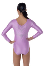 Zora Long Sleeve Competition Leotard- Fig