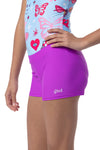 Starburst Purple Lycra Shorts