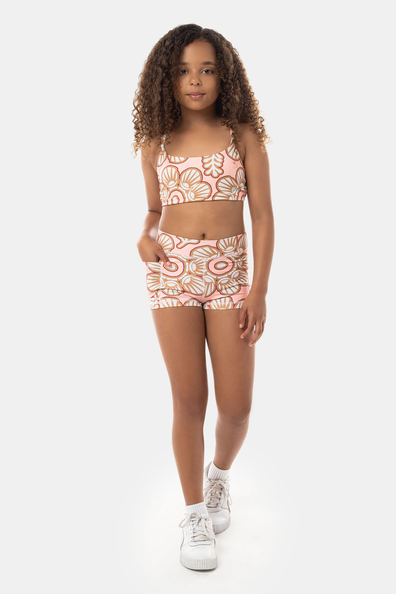 Halia Luxe Shorts - Peach