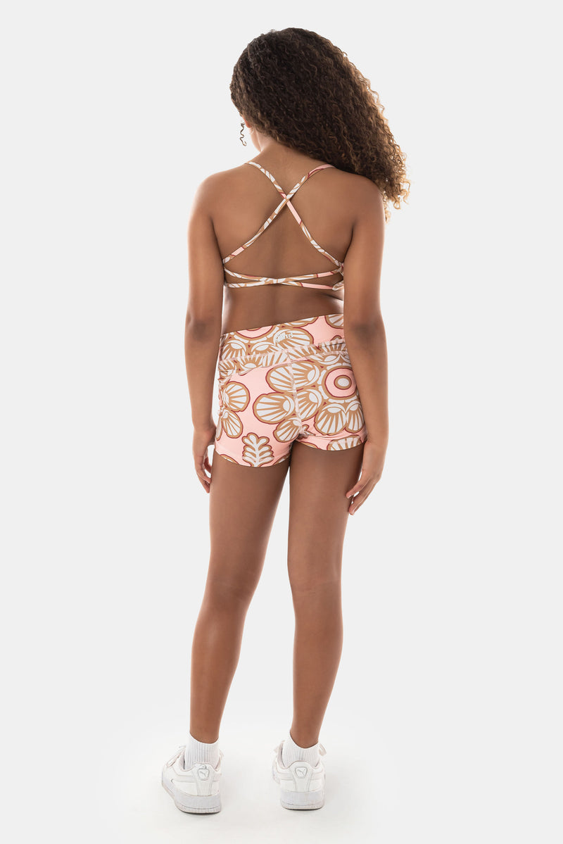 Halia Luxe Shorts - Peach