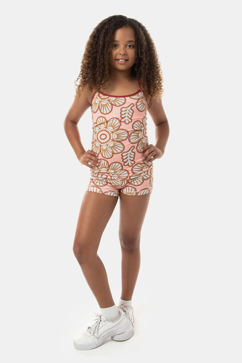 Kalani Luxe Singlet - Peach