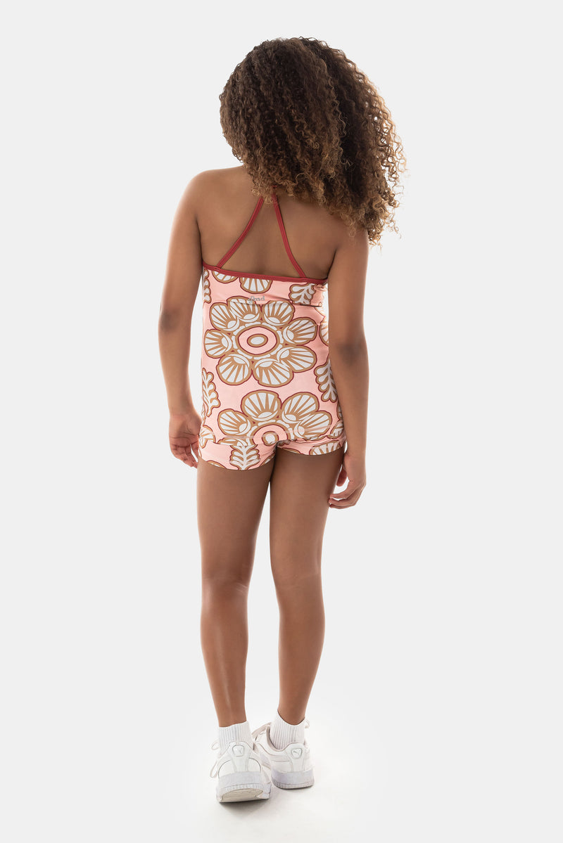 Kalani Luxe Singlet - Peach