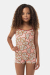 Kalani Luxe Singlet - Peach