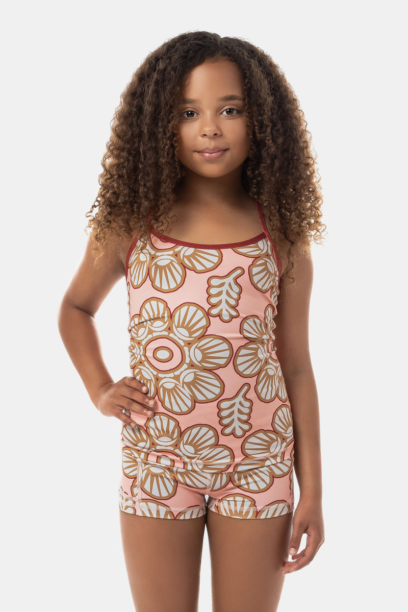 Kalani Luxe Singlet - Peach