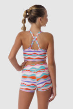 Luxe Whimsical Waves Crop Top